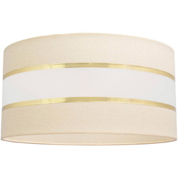 Klosz Helen E27 Ø40/wysokość 20 cm kremowy/złoty HELAM,