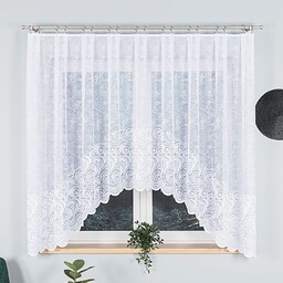 Markizeta Firana żakardowa gotowa 300x160 001 biała Kinga