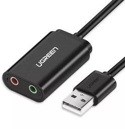 Adapter UGREEN zewnętrzna karta dźwiękowa muzyczna USB -