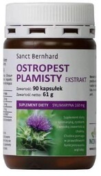 SANCT BERNHARD Ostropest plamisty Ekstrakt, 90 kapsułek
