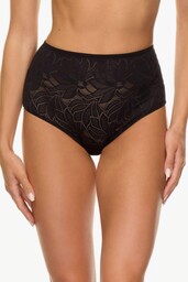 Figi damskie z elastycznej żakardowej mikrofibry wysoki stan