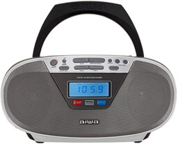 Aiwa Boombox BBTU-400SL Bluetooth Srebrny Radioodtwarzacz CD