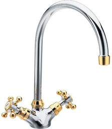 Sapho ANTEA bateria kuchenna wysokość 275mm chrom/złoto 3092