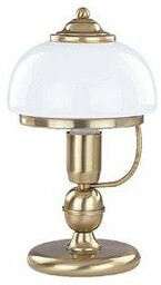Lampa stołowa klasyczna PARIS patyna/biały