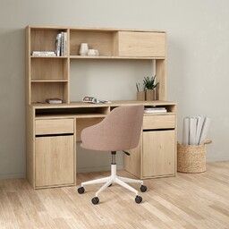 Biurko z nadstawką jackson hickory 149 cm Function