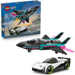 Lego 60489 City Odrzutowiec kontra samochód Miasto Samolot