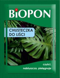 Wygodna chusteczka do liści Biopon >>> nabłyszcza, czyści