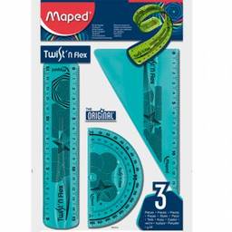 Zestaw linijek niełamliwych TWIST''N FLEX MAPED - X00985
