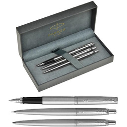 Zestaw Parker JOTTER stalowy CT pióro+długopis+ ołówek