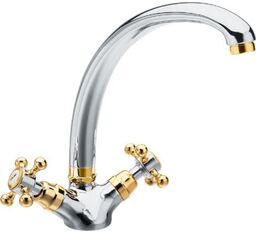 Sapho ANTEA bateria kuchenna wysokość 265mm chrom/złoto 3112