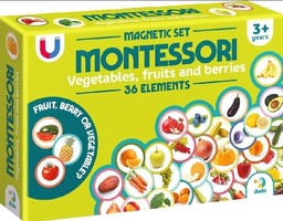 Zestaw Magnetyczny Montessori Warzywa I Owoce