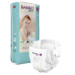 BAMBO Nature 3 (M 4-8kg) Pieluszki, 52 szt.