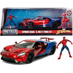 Jada Samochód i figurka Spider-Man 2017 Ford Gt