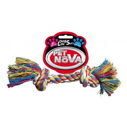 Pet Nova Sznur bawełniany 2 węzły 17cm, waga