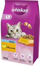 Whiskas Adult Sterile Karma z kurczakiem dla kota