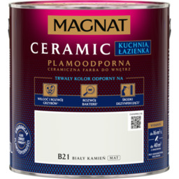 Farba ceramiczna MAGNAT KitchenBathroom biały kamień B21 2,5