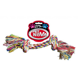 Pet Nova Sznur bawełniany 2 węzły 25cm, waga
