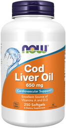 NOW Cod Liver Oil 650mg 250caps
