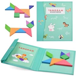 Zabawka edukacyjna - LX - 96 magnetycznych puzzli