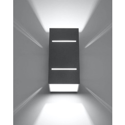 Sollux Lighting Kinkiet BLOCCO SL.0479 szary
