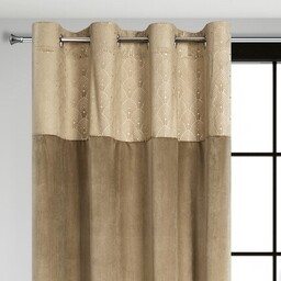 DESIGN 91 Zasłona AGNES z welwetu z ozdobnym