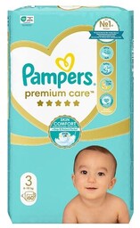 Pampers Premium Care 3 6-10kg 60szt. NEW
