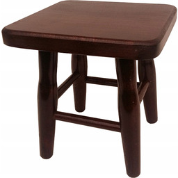 Taboret taborecik Kwadratowy bukowy Ryczka masywny