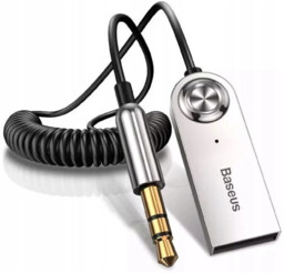 Baseus Transmiter samochodowy, przejściówka audio - USB Aux