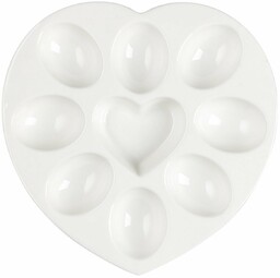 Florina Talerz porcelanowy na jajka Serce, 20 x