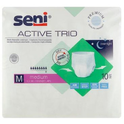 SENI ACTIVE TRIO MEDIUM Elastyczne majtki chłonne, 10szt.