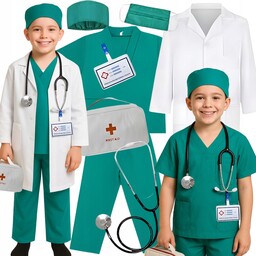 Strój Lekarski Przebranie Doktora Lekarza Pielęgniarz Doktor Lekarz