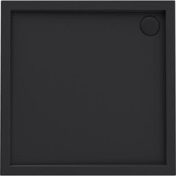 Oltens Superior brodzik kwadratowy 90x90 cm czarny 17001300