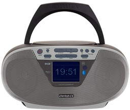 Aiwa Boombox BBTU-500DAB/SL Bluetooth DAB+ Srebrny Radioodtwarzacz CD
