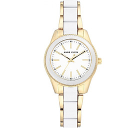 ZEGAREK DAMSKI Anne Klein Gold-Tone AK-3212WTGB + BOX