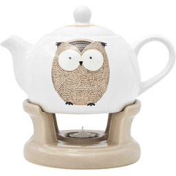 Imbryk Dzbanek z Podgrzewaczem 1L Czajnik Do Herbaty