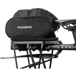 Torba na bagażnik rowerowy składana z funkcją siedziska