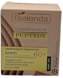 Bielenda Ujędrniające peptydy, ujędrniająco-naprawczy krem przeciwzmarszczkowy 60+ dzień/noc,