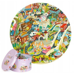 Puzzle okrągłe 150 Życie w mieście