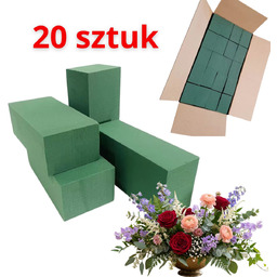 Gąbka florystyczna mokra zielona do żywych kwiatów 20
