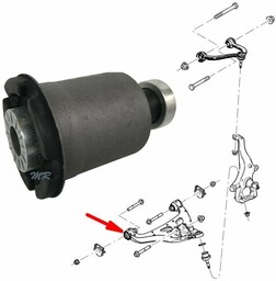 Tuleja przedniego dolnego wahacza przednia Ford F-150 2009-2014