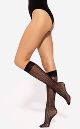 Podkolanówki Trendy Line 11 Nero