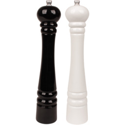 Ręczne młynki do soli i pieprzu biało-czarne 32