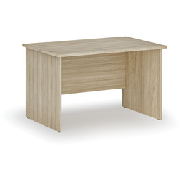 Biurko PRIMO WOOD, 120x80 cm, dąb naturalny