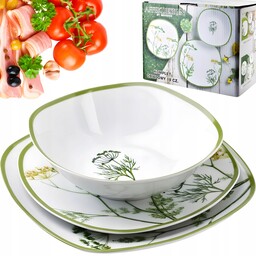Mondex Zestaw Komplet Serwis Obiadowy Porcelana Village DILL