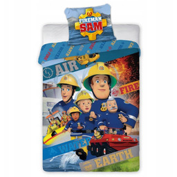 Pościel dziecięca Strażak Sam komplet 100% bawełna 160x200
