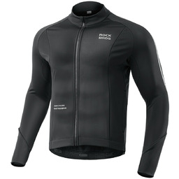 Koszulka kolarska rowerowa z długim rękawem ciepła jesień