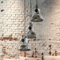 EGLO Lampa wisząca Barnstaple, możliwość ściemniania, aluminiowy /