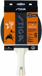 STIGA Evolve 1-gwiazdkowy kij do tenisa stołowego, czarny/czerwony