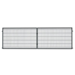 Brama dwuskrzydłowa 3D 4,00 x 1,20 ocynk +