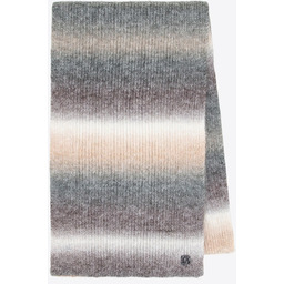 Szalik damski w stylu ombre szaro - beżowy